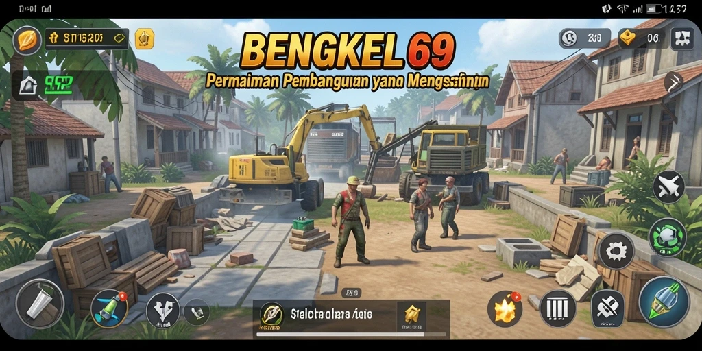Tampak depan gameplay BENGKEL69 yang penuh strategi dan tantangan.