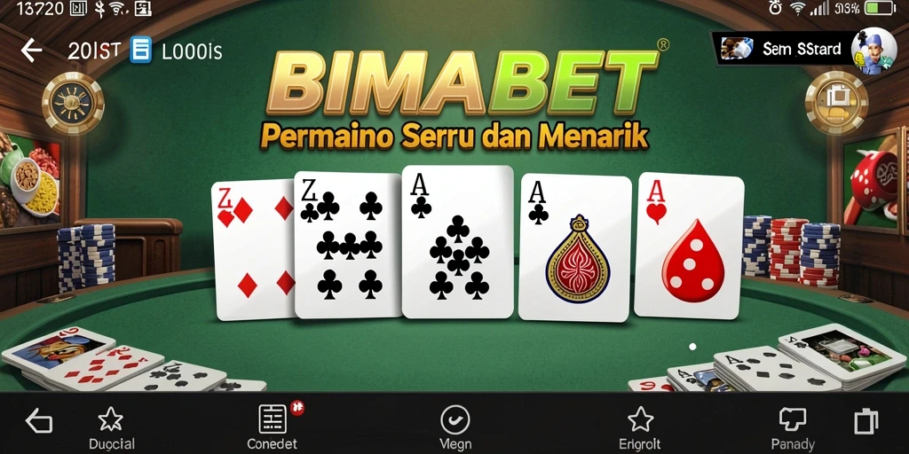 Gameplay seru BIMABET yang menunjukkan momen menegangkan.