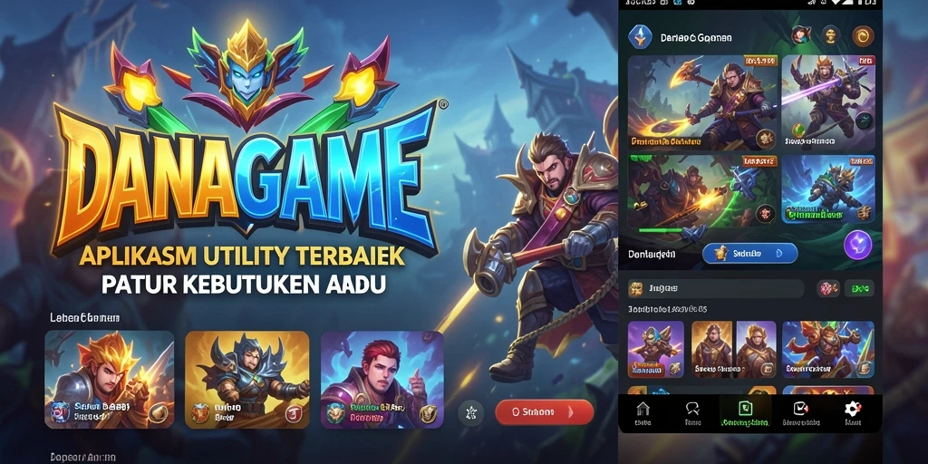 Tampilan antarmuka DANAGAME yang modern dan fungsional.