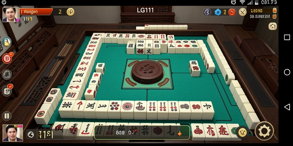 Screenshot utama LG111 menunjukkan gameplay Mahjong yang seru dan interaktif.