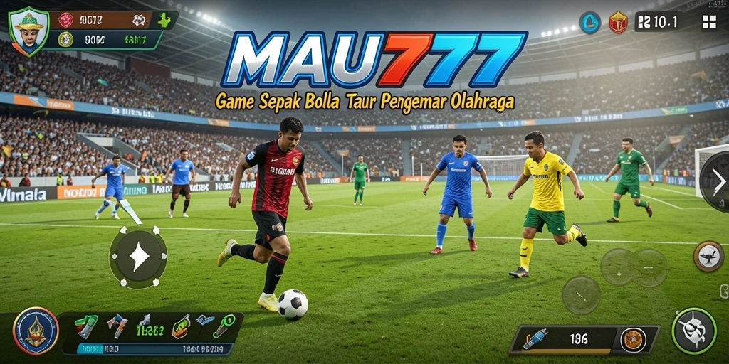 Tampilan gameplay menarik dari MAU777 saat pertandingan sepak bola berlangsung.