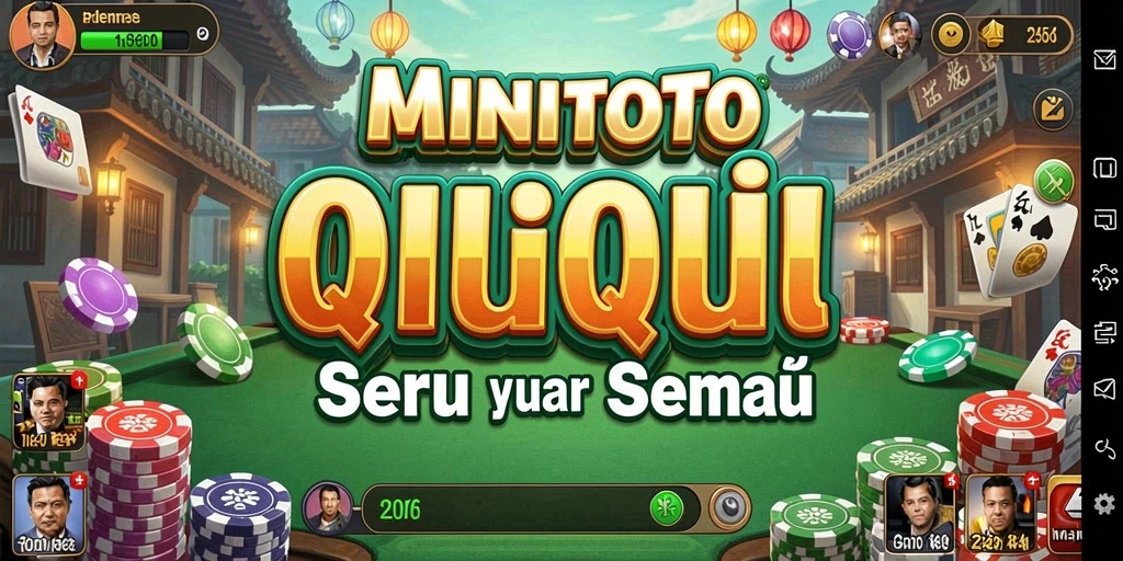 Tangkapan layar gameplay seru QiuQiu MINITOTO.