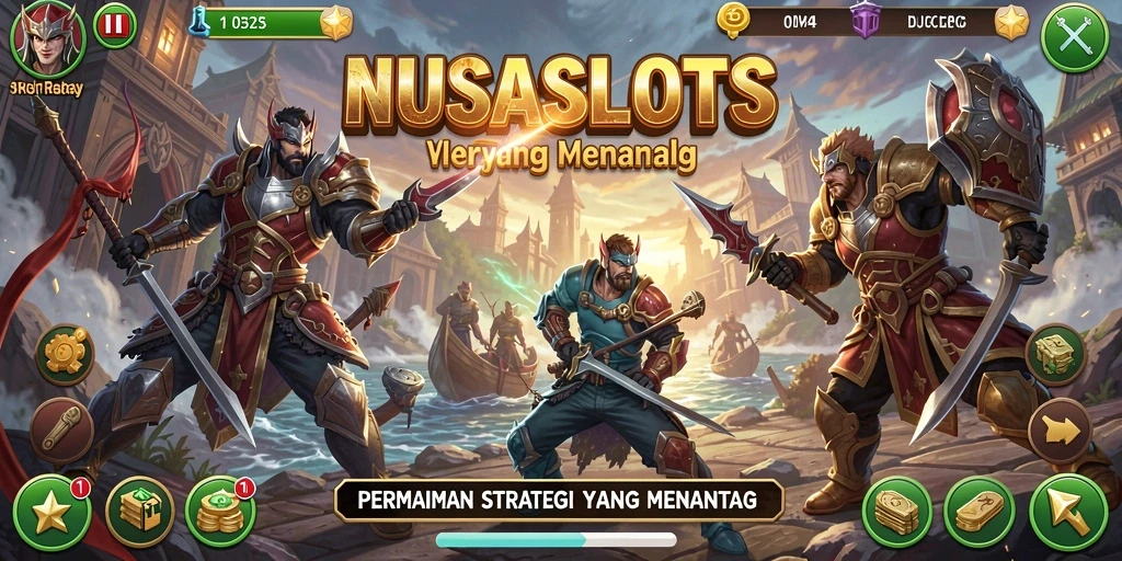 Tangkapan layar gameplay NUSASLOTS menampilkan strategi yang intens dan mendebarkan.