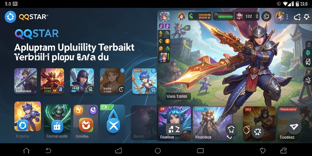 Tampilan antarmuka pengguna QQSTAR yang sederhana dan efektif.