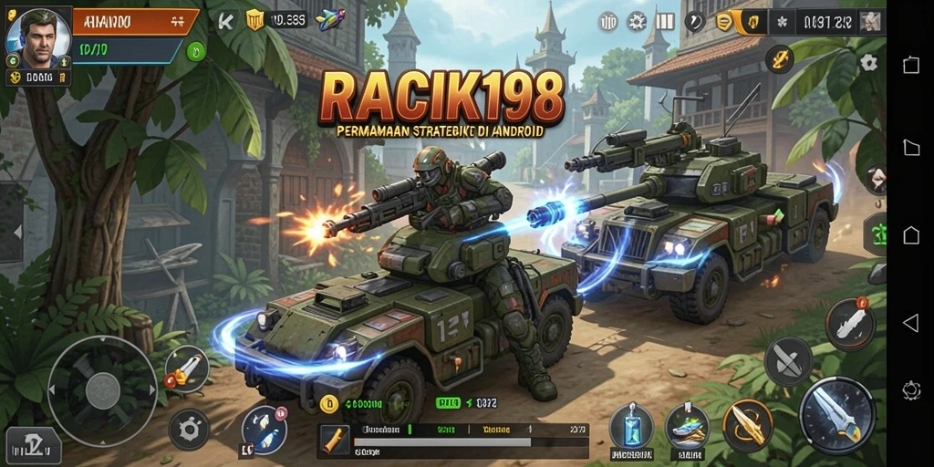 Tampilan gameplay menegangkan dari RACIK198 dengan strategi mendalam.