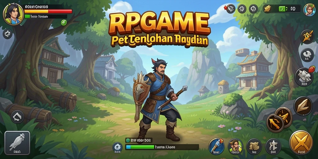 Screenshot RPGAME menampilkan karakter beraksi dalam gameplay Idle yang menarik.