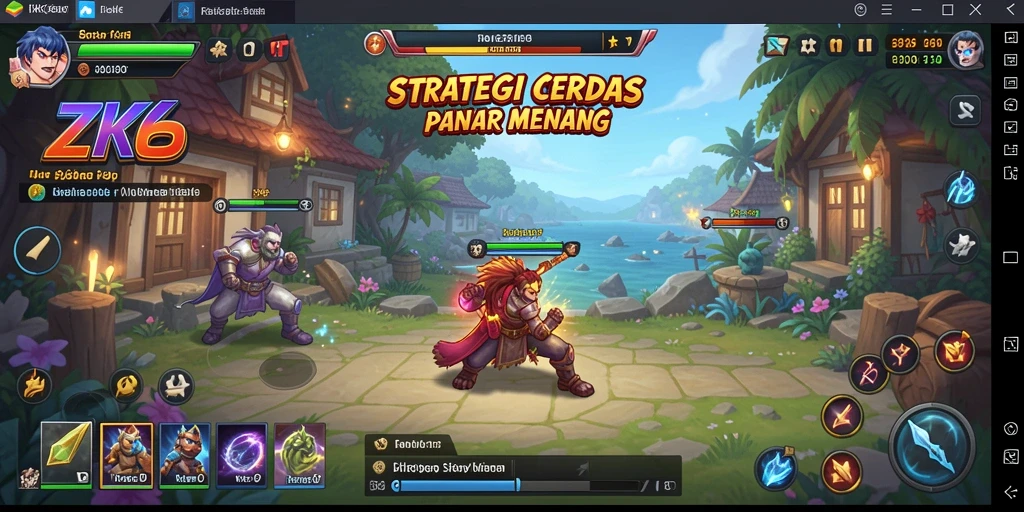 Gameplay menarik dalam ZK6 yang penuh strategi.